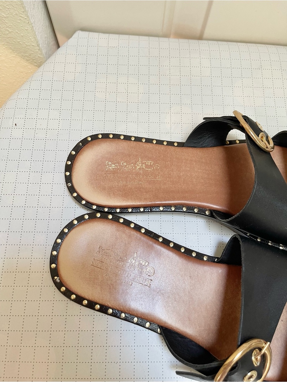 Coach and Four Aquila slide sandals - Picture 8 of 14